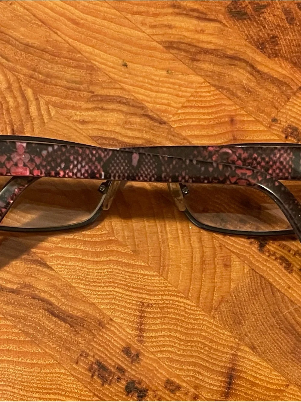 Vintage Kardashian Kollection Eyeglasses Frames Purple Black Metal Rectangular